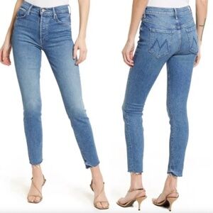 Mother the Stunner Ankle Fray Jeans in Crate Digger